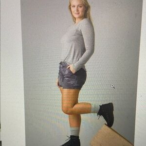 Prana Size 10 Charcoal Camo shorts organic Olivia $89